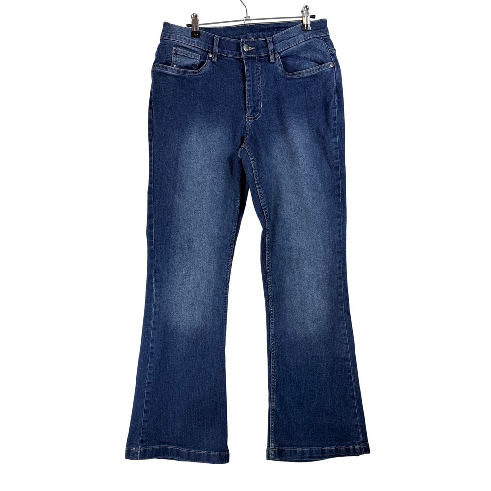 Venus Bootcut Jeans Womens 10 S Dark Wash Stretch Denim Retro Y2K Boho Flare